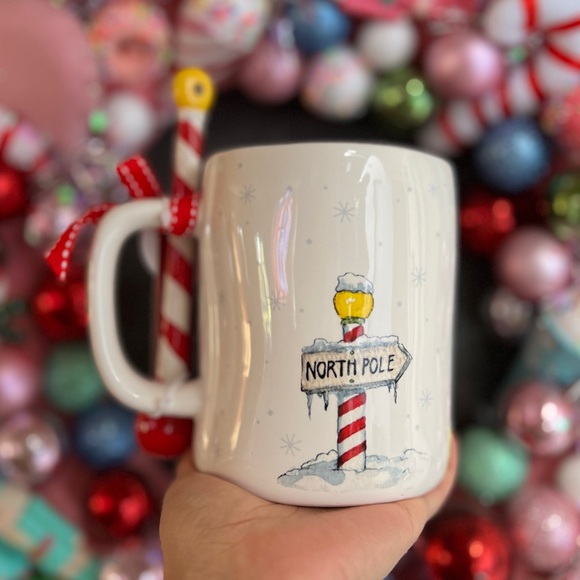✨NEW❄️Rae Dunn 2024 HO HO HO Christmas Mug with Stirrer❤️ - Picture 5 of 5